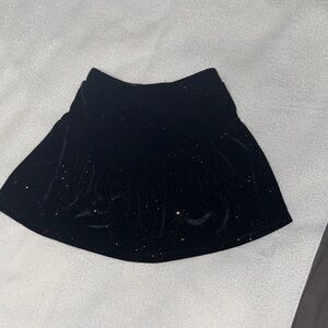 Jumping Beans Black Sparkle Skater Skirt